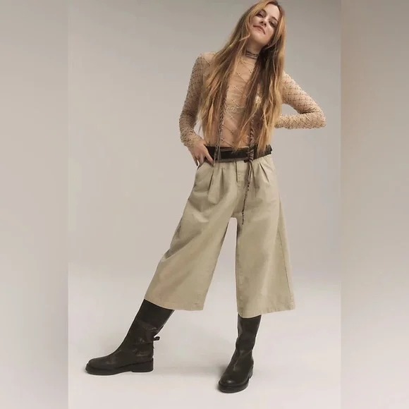 Free People Hard Rain Gaucho Pants✨ - Picture 4 of 6